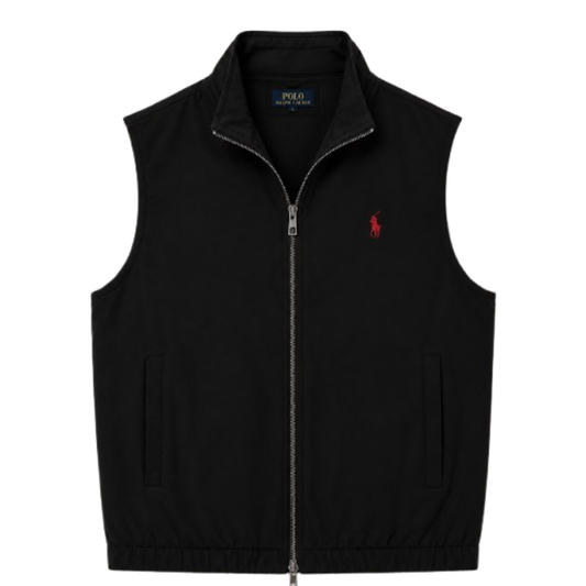 Ralph Lauren Gilet Sans Manches Zippé Noir
